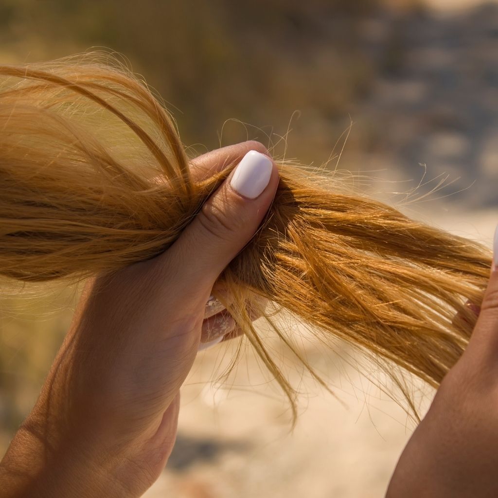 Strapazierte Haare