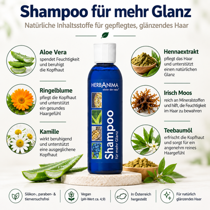 Herbanima Waschgel für mehr Glanz, 200 ml