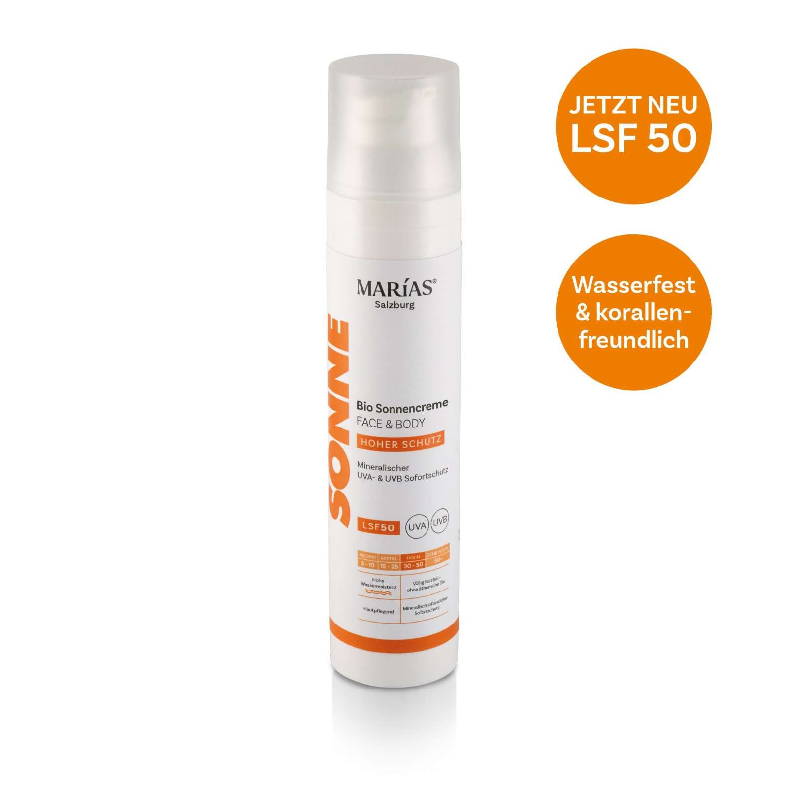 ORGANIC SUN Sonnencreme Face &amp; Body LSF 50, 100 ml