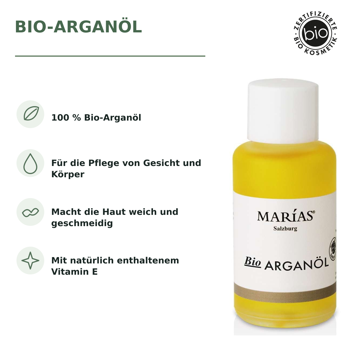 Bio-Arganöl – 50 ml – Produktvorteile