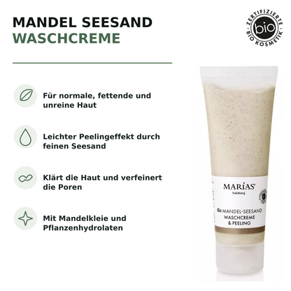 Bio Mandel Seesand Waschcreme, 80 ml – Produktvorteile