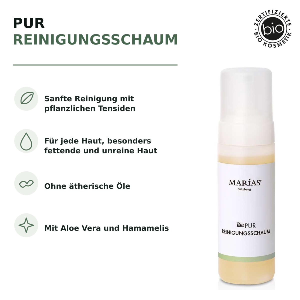 Bio Pur Reinigungsschaum 150ml – Produktvorteile