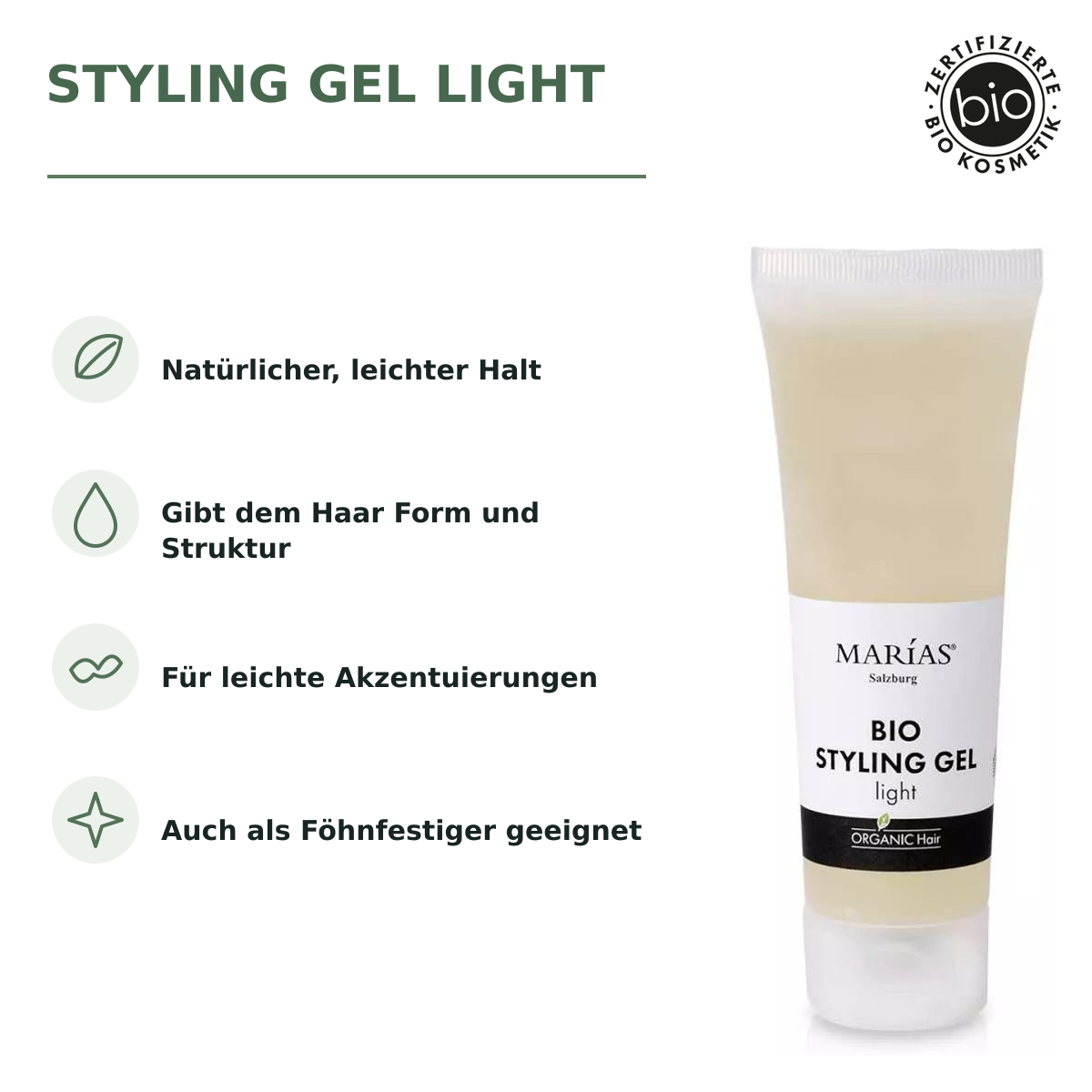 Bio Styling Gel Light, 80 ml – Produktvorteile