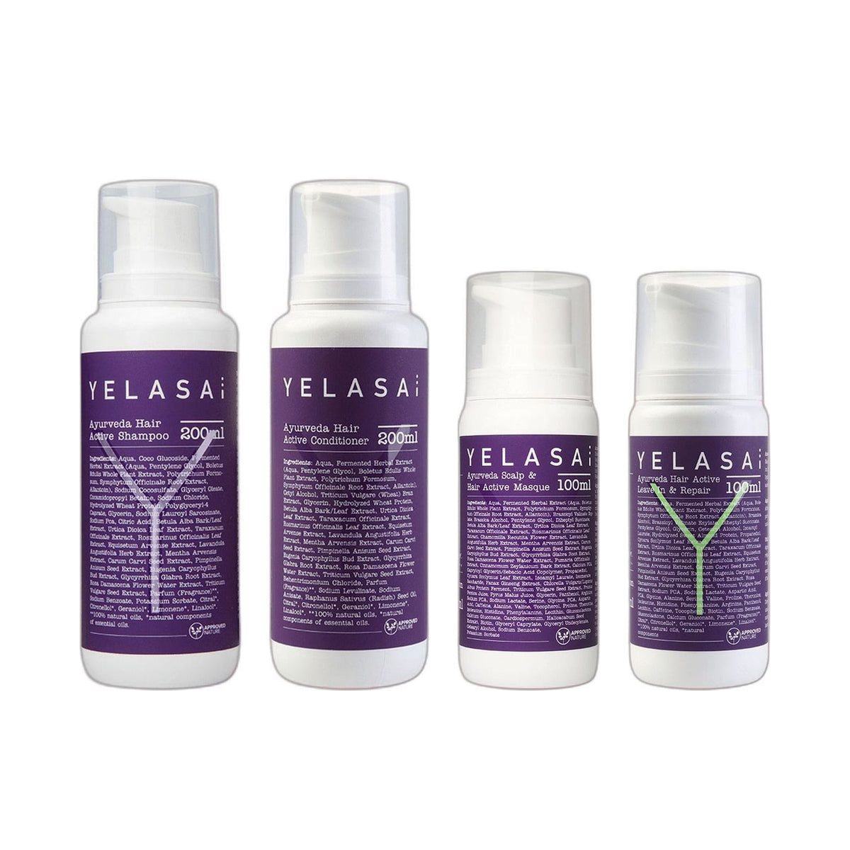 YELASAI Pflegeset – Feuchtigkeit für trockenes Haar – alle enthaltenen Produkte