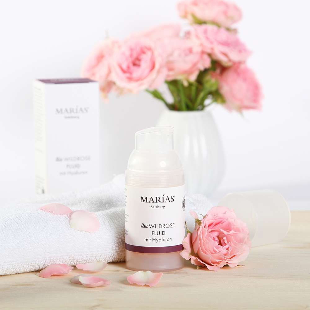 Wilde Rose Fluid – mit Hyaluron 30 ml. - Schönheit aus der Natur